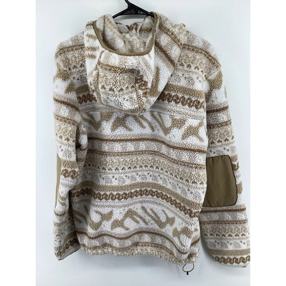Men's The North Face Camps hire Sherpa 1/4‎ Zip Hooded Pullover Medium